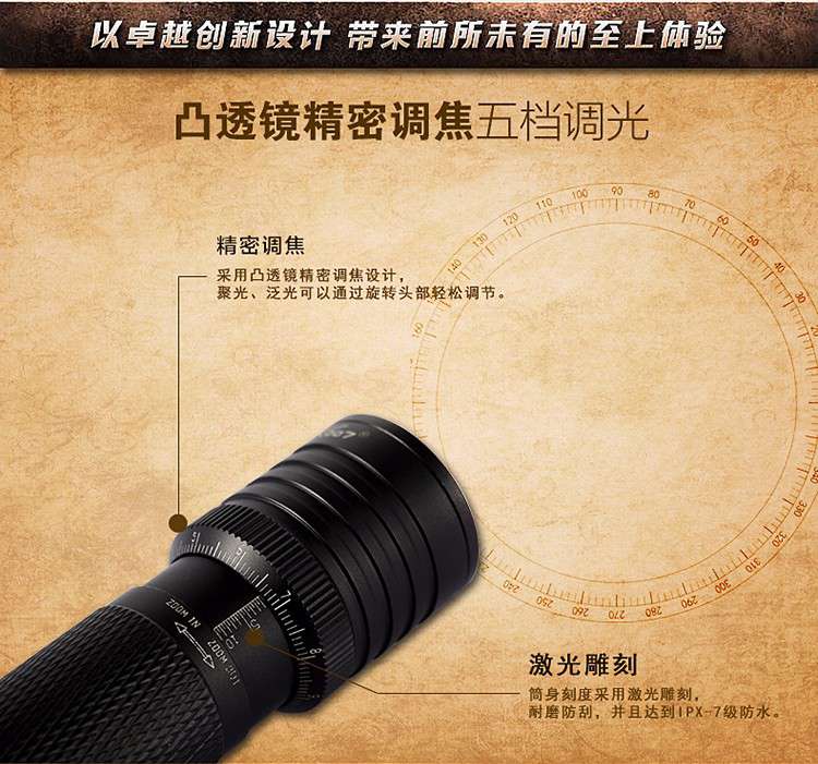 大功率led强光手电筒调光方式