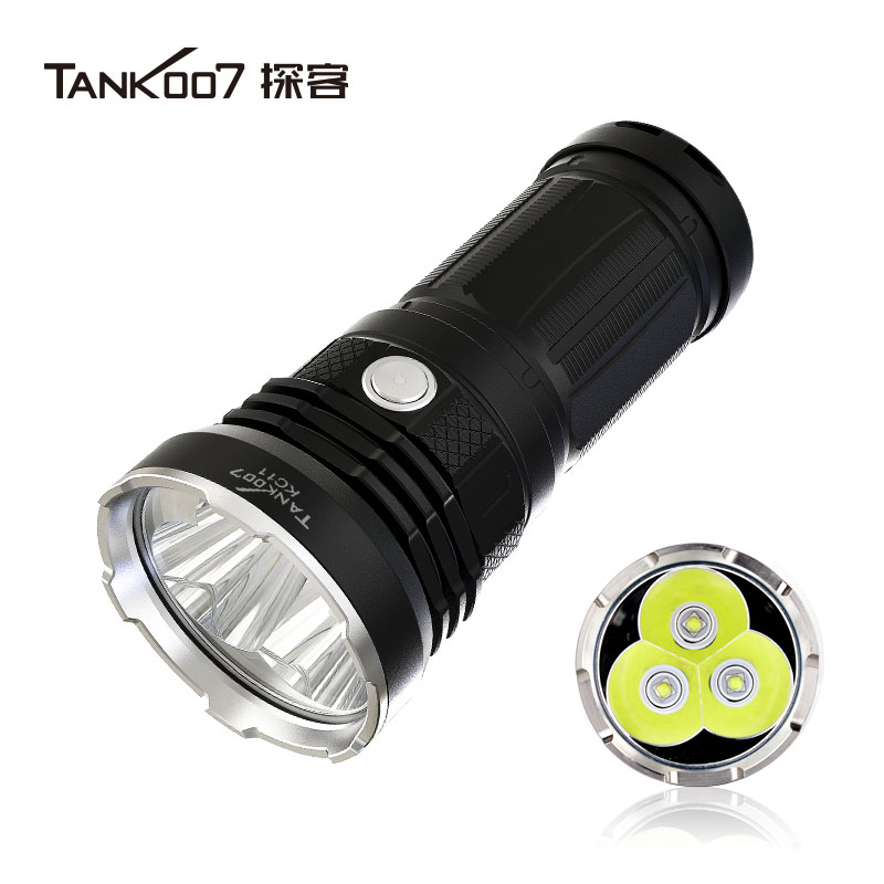 TANK007探客KC11强光户外搜索手电 大功率LED强光..